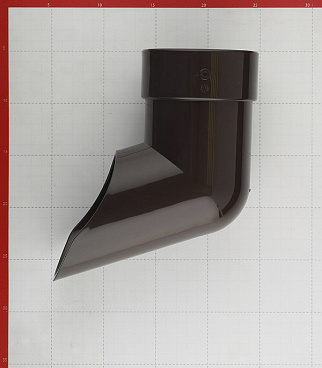 Колено стока Docke Lux пластиковый d100 мм шоколад RAL 8019