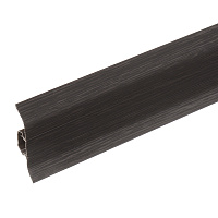 Плинтус ПВХ напольный Lider 62 мм венге 2500 мм с мягким краем