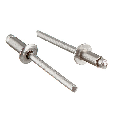 Заклепка вытяжная 4,8x10 мм нержавеющая сталь/нержавеющая сталь (100 шт.)