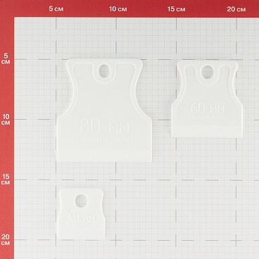 Шпатель для затирания швов Hesler резиновый набор (3 шт.) (540-788909)