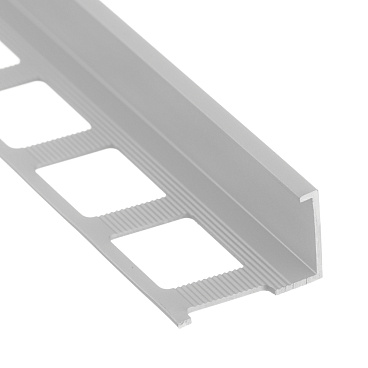 Профиль для плитки до 11 мм окантовочный Г-образный алюминиевый 2700х21х13,5 мм