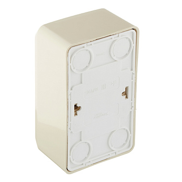 Розетка Systeme Electric Этюд накладная кремовая со шторками (PA16-008K)