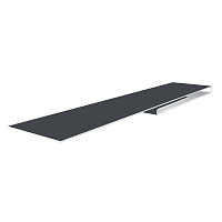 Планка финишная металлическая Grand Line графитово-серая RAL 7024 2 м