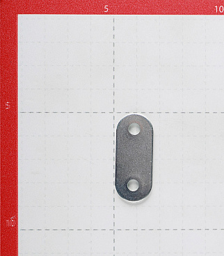 Пластина крепежная оцинкованная 40х16х1.7 мм (8 шт.)