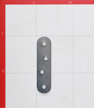 Пластина крепежная оцинкованная 80х19х2.0 мм (4 шт.)