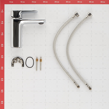 Смеситель для раковины Lavelly Point хром однорычажный (672218)