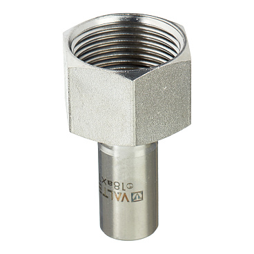 Соединитель Valtec (VTi.907.I.001806) 18 мм х 1 ВР(г) нержавеющая сталь