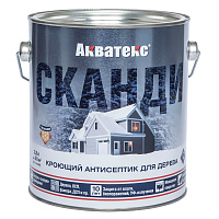 Антисептик Акватекс Сканди кроющий декоративный для дерева карамель 2,5 л