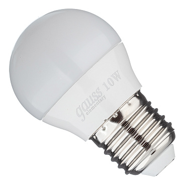 Лампа светодиодная Gauss E27 4100К 10 Вт 730 Лм 180-240 В шар матовая