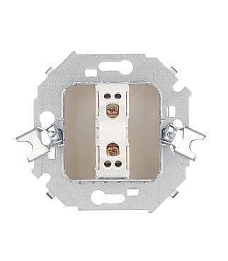 Выключатель Simon 15 одноклавишный встраиваемый слоновая кость с подсветкой (1591104-031)