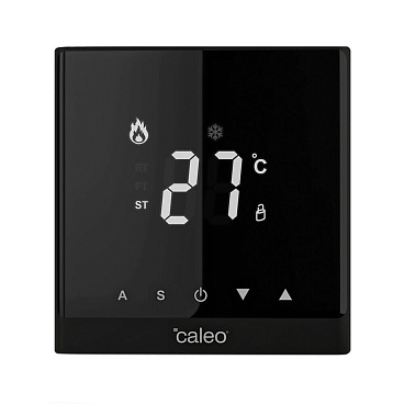Терморегулятор электронный сенсорный для теплого пола Caleo C732 черный