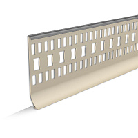 Плинтус ПВХ Идеал 100 мм темно-серый 2200 мм под линолеум