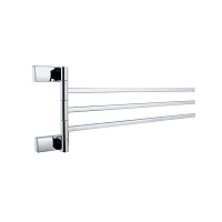 Полотенцедержатель Haiba HB8813 450 мм тройной поворотный на шуруп металл хром (550675)