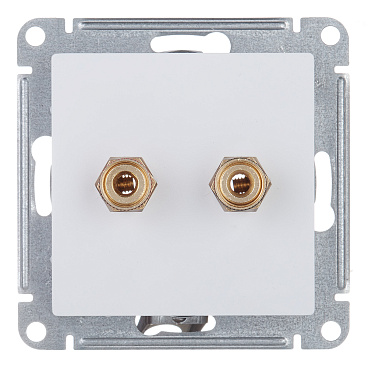 Розетка аудио Systeme Electric AtlasDesign встраиваемая белая (ATN000187)