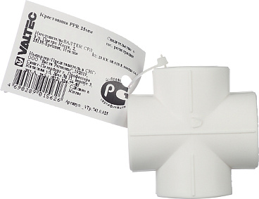 Крестовина полипропиленовая Valtec 25 мм (VTp.741.0.025)