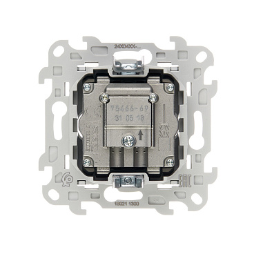 Розетка телевизионная Simon 24 Harmonie встраиваемая алюминий TV/ SAT (2410487-033)