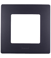 Рамка Legrand Etika одноместная антрацит (672581)