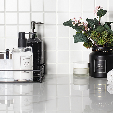 Мозаика Starmosaic White Matt белая керамическая 306х306х6 мм матовая