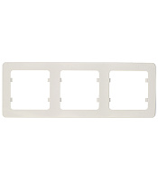 Рамка Hegel Master трехместная белая (Р403)