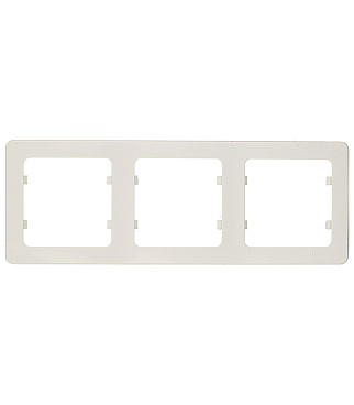 Рамка Hegel Master трехместная белая (Р403)