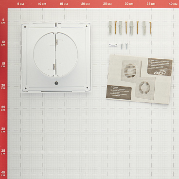 Вентилятор осевой Era Neo с обратным клапаном с антимоскитной сеткой 160х160 мм d100 мм белый