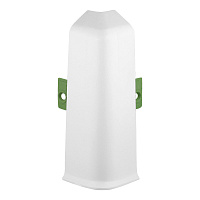 Угол наружный Wimar Quadro 100 мм белый матовый Г-профиль (2 шт.)