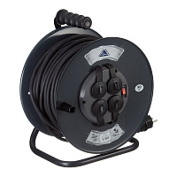 Удлинитель Партнер Электро с заземлением 50 м на катушке 3,5 кВт 4 розетки КГт 3х1,5 кв.мм IP44