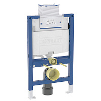 Инсталляция Geberit Omega Duofix для подвесного унитаза низкая без кнопки