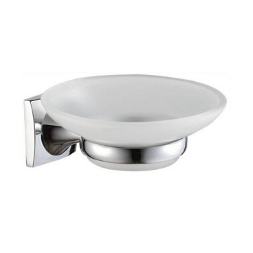 Мыльница для ванной Haiba HB8502 с держателем стекло/металл хром (551025)