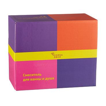 Смеситель для душа без излива Corsa Deco CX черный матовый с лейкой однорычажный (FSHCXB)