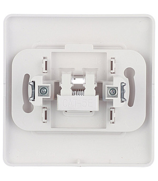 Розетка компьютерная Systeme Electric Blanca встраиваемая белая RJ45 (BLNIS045001)