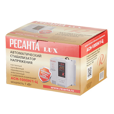 Стабилизатор напряжения Ресанта АСН-1000 Н/1-Ц  Lux однофазный 220 В 1 кВт навесной
