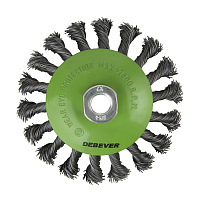 Корщетка для УШМ и УПМ Debever витая жесткая радиальная d125 мм М14 сталь