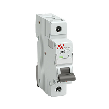 Автоматический выключатель модульный EKF Averes AV-6 1Р 40А тип C 6 кА 230 В (mcb6-1-40C-av)