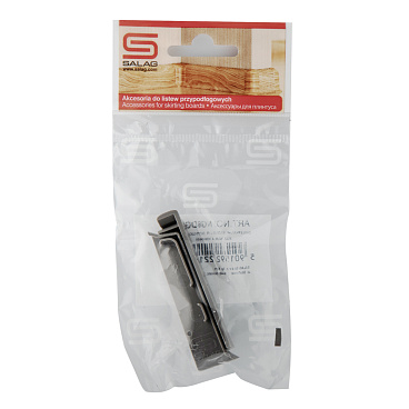 Заглушка торцевая Salag NG 62 мм алюминий структура левая-правая (2 шт.)