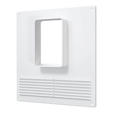 Площадка торцевая вертикальная ПТВР фланец 60х120 пластиковая для плоских воздуховодов 180х250 мм