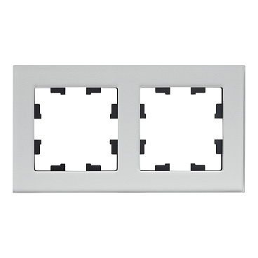 Рамка Systeme Electric AtlasDesign Nature двухместная алюминий (ATN320302)