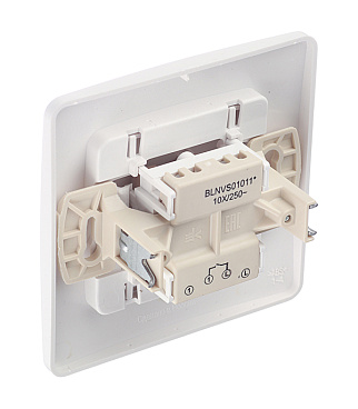 Выключатель Systeme Electric Blanca одноклавишный встраиваемый белый с подсветкой (BLNVS010111)