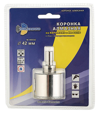 Коронка алмазная Trio-Diamond (400042) по керамограниту d42 мм