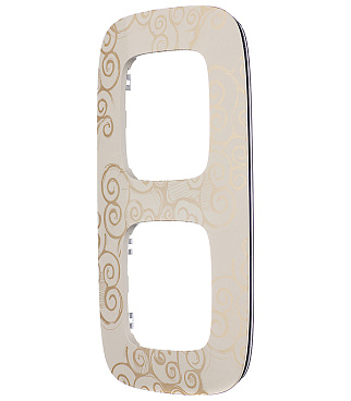 Рамка Legrand Valena Allure двухместная нарцисс золото (754352)
