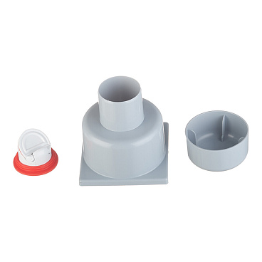 Трап душевой вертикальный АНИ пласт с сухим затвором 100х100 мм d50 мм решетка из нержавеющей стали (TQ5202)