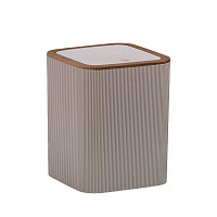 Ведро для мусора Fixsen Fog Latte с крышкой 5 л пластик бежевое