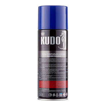 Эмаль аэрозольная Kudo Arte синяя глянцевая RAL 5005 520 мл