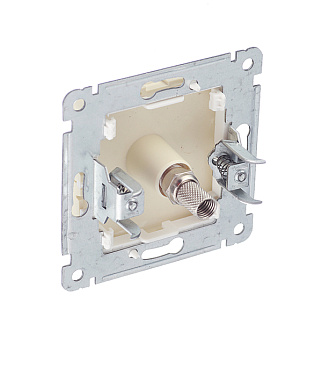 Розетка телевизионная Hegel Master встраиваемая слоновая кость (РСТВ-401-01)