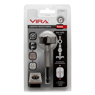 Сверло Форстнера по дереву Rage by Vira 35х94 мм (552015)