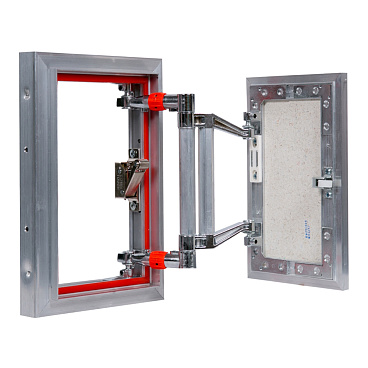 Люк ревизионный под плитку Практика EuroFormat-R алюминиевый 200х300 мм скрытый нажимной