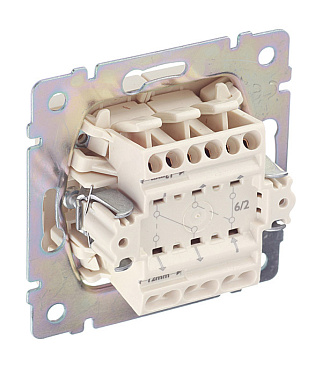 Переключатель Legrand Valena двухклавишный встраиваемый слоновая кость (695604)