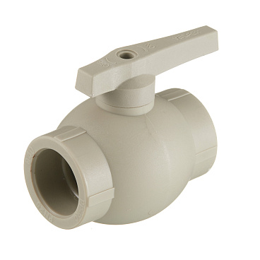 Кран шаровой полипропиленовый Valfex 40 мм серый (10144040Г)