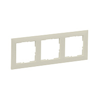 Рамка Legrand Suno трехместня слоновая кость (721583)