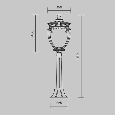 Ландшафтный светильник Outdoor O414FL-01GB1